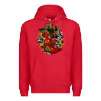 Red Christmas Cowboy Boots Premium Hoodie - JahusDesignShop