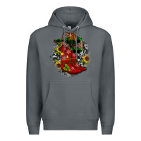 Rock Christmas Cowboy Boots Premium Hoodie - JahusDesignShop