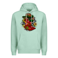 Seafoam Christmas Cowboy Boots Premium Hoodie - JahusDesignShop