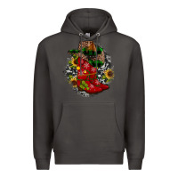 Smoke Christmas Cowboy Boots Premium Hoodie - JahusDesignShop