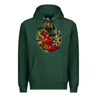Sports Green Christmas Cowboy Boots Premium Hoodie - JahusDesignShop