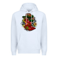 White Christmas Cowboy Boots Premium Hoodie - JahusDesignShop