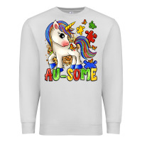 Dove Grey au some unicorn Premium Sweatshirt - Zillion Design Studio