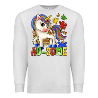 Oatmeal Heather au some unicorn Premium Sweatshirt - Zillion Design Studio