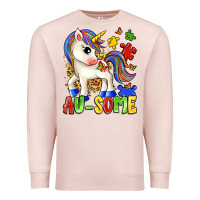 Pale Pink au some unicorn Premium Sweatshirt - Zillion Design Studio