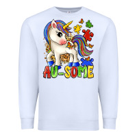 White au some unicorn Premium Sweatshirt - Zillion Design Studio