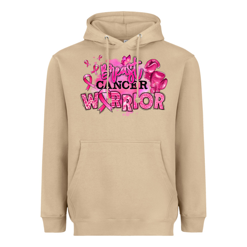 Breast Cancer Warrior Heavyweight Hoodie by RanaPortraitStore | Teevron