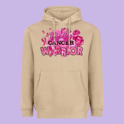 Heavyweight Hoodie breast cancer warrior