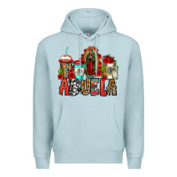 Blue Mist lady of guadalupe abuela coffee cups Premium Hoodie - Jasminsmagicworld