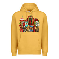 Mustard lady of guadalupe abuela coffee cups Premium Hoodie - Jasminsmagicworld