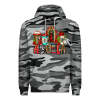 Slate Camo lady of guadalupe abuela coffee cups Premium Hoodie - Jasminsmagicworld