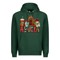 Sports Green lady of guadalupe abuela coffee cups Premium Hoodie - Jasminsmagicworld