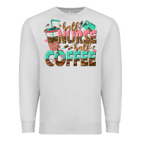 Dove Grey half nurse half coffee Premium Sweatshirt - texasbilliewilder