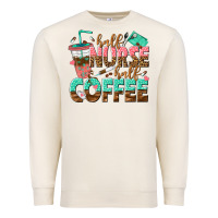 Sandshell half nurse half coffee Premium Sweatshirt - texasbilliewilder