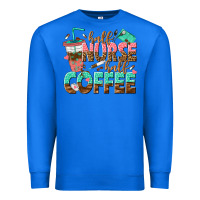 True Royal half nurse half coffee Premium Sweatshirt - texasbilliewilder