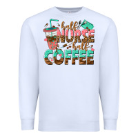 White half nurse half coffee Premium Sweatshirt - texasbilliewilder