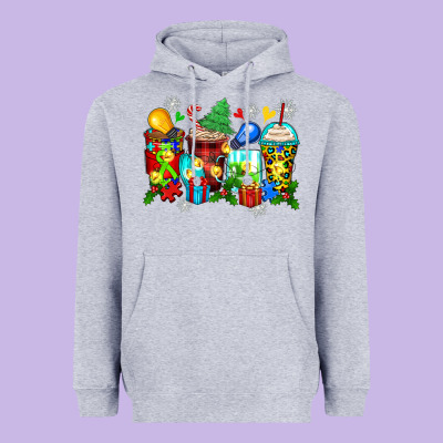 Heavyweight Hoodie autism christmas coffee cups