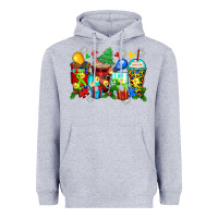 Heather Grey autism christmas coffee cups Heavyweight Hoodie - Zillion Design Studio