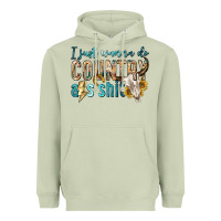 Matcha i just wanna do country Heavyweight Hoodie - texasbilliewilder