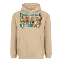 Mushroom i just wanna do country Heavyweight Hoodie - texasbilliewilder