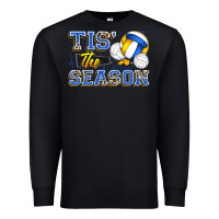 Black tis' the season volleyball Premium Sweatshirt - Zillion Design Studio