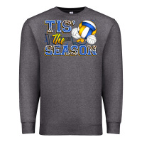 Charcoal Heather tis' the season volleyball Premium Sweatshirt - Zillion Design Studio