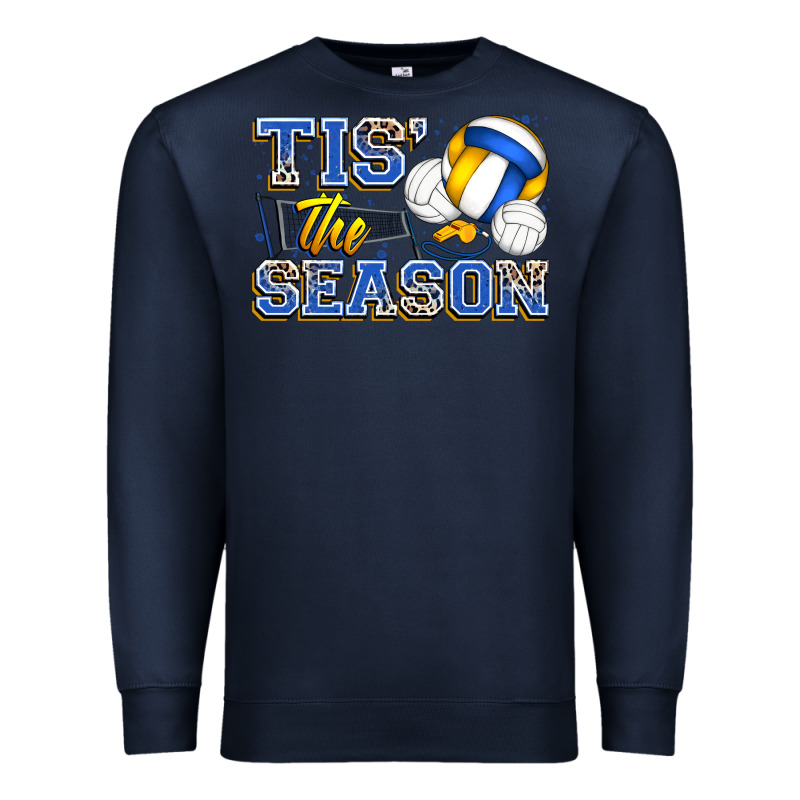 Tis' The Season Volleyball Premium Sweatshirt by Zillion Design Studio | Teevron