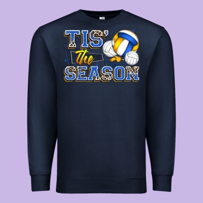Tis' The Season Volleyball Premium Sweatshirt Designed By Zillion Design Studio