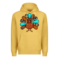 Antique Gold Thanksgiving Turkey Premium Hoodie - JahusDesignShop