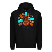 Black Thanksgiving Turkey Premium Hoodie - JahusDesignShop