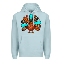 Blue Mist Thanksgiving Turkey Premium Hoodie - JahusDesignShop