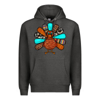 Charcoal Heather Thanksgiving Turkey Premium Hoodie - JahusDesignShop