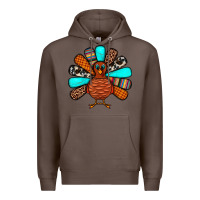 Coffee Thanksgiving Turkey Premium Hoodie - JahusDesignShop