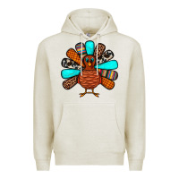 Oatmeal Heather Thanksgiving Turkey Premium Hoodie - JahusDesignShop