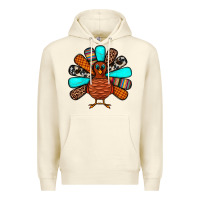 Sandshell Thanksgiving Turkey Premium Hoodie - JahusDesignShop