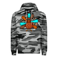 Slate Camo Thanksgiving Turkey Premium Hoodie - JahusDesignShop