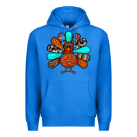 True Royal Thanksgiving Turkey Premium Hoodie - JahusDesignShop