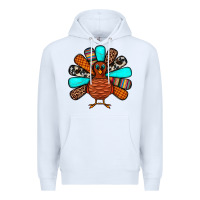 White Thanksgiving Turkey Premium Hoodie - JahusDesignShop