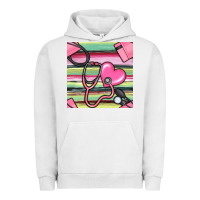 Pigment Lunar Rock Nurse Stethoscope Seamless Pattern Urban Hoodie - BundleAndBundleShop