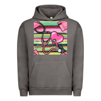 Pigment Tornado Nurse Stethoscope Seamless Pattern Urban Hoodie - BundleAndBundleShop