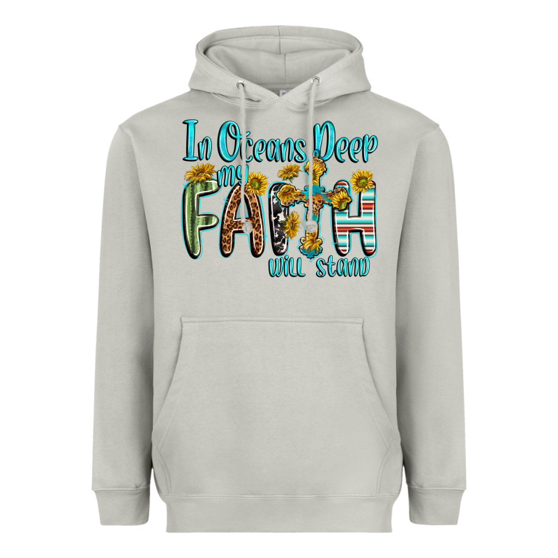 In Oceans Deep Faith Will Stand Heavyweight Hoodie by texasbilliewilder | Teevron