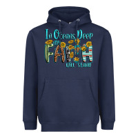 Navy in oceans deep faith will stand Heavyweight Hoodie - texasbilliewilder