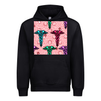 Black Medicine Seamless Pattern Urban Hoodie - BundleAndBundleShop