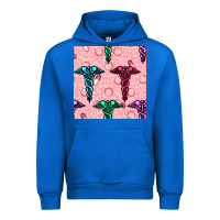 Cobalt Medicine Seamless Pattern Urban Hoodie - BundleAndBundleShop