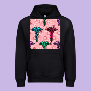 Medicine Seamless Pattern Urban Hoodie Designed By Bundleandbundleshop
