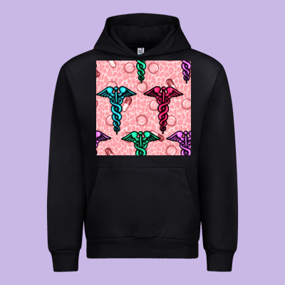 Medicine Seamless Pattern Urban Hoodie Designed By Bundleandbundleshop