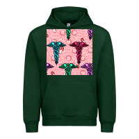 Foreset Green Medicine Seamless Pattern Urban Hoodie - BundleAndBundleShop
