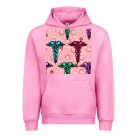 Fuchsia Pink Medicine Seamless Pattern Urban Hoodie - BundleAndBundleShop