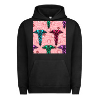Pigment Black Medicine Seamless Pattern Urban Hoodie - BundleAndBundleShop