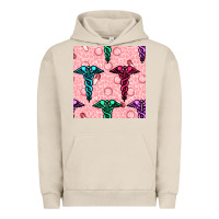 Pigment French Oak Medicine Seamless Pattern Urban Hoodie - BundleAndBundleShop